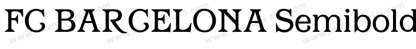 FC BARCELONA Semibold字体转换